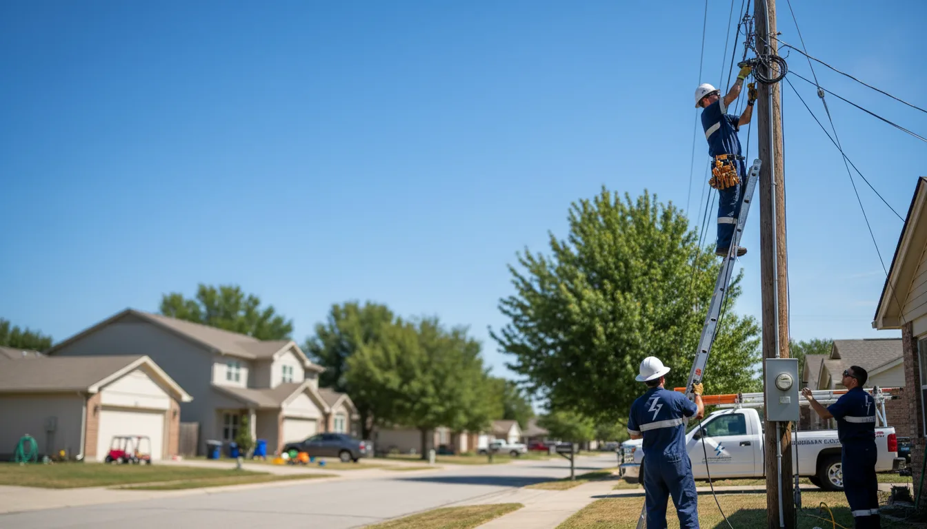 Residential electrician providing installation services in Mill Creek, PA